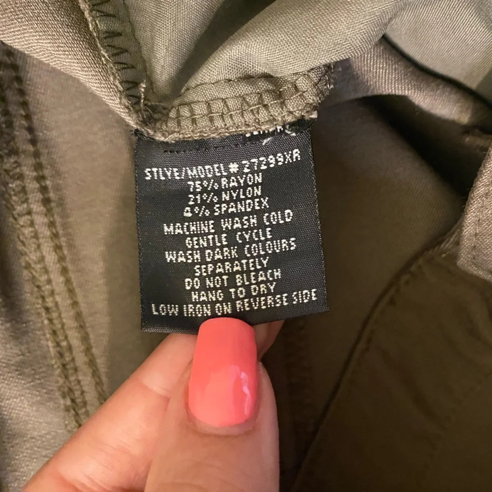 Olive Green Stretchy trousers - Picture 5 of 5